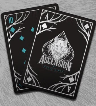 1 deck Ascension Silver Wolves Signature Playing Cards-S103049824-丙F2 